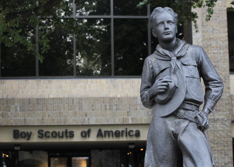 Scout statue at the Boy Scouts of America headquarters in