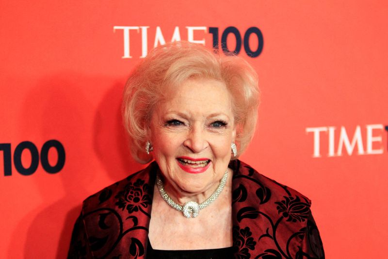 FILE PHOTO: Actress Betty White arrives as a guest for