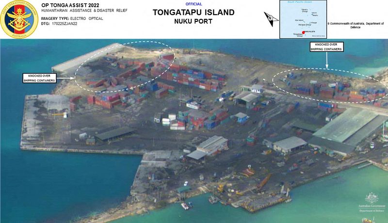 Tsunami hits Tonga islands