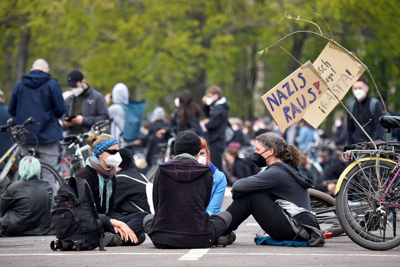 FILE PHOTO: Protests in Leipzig