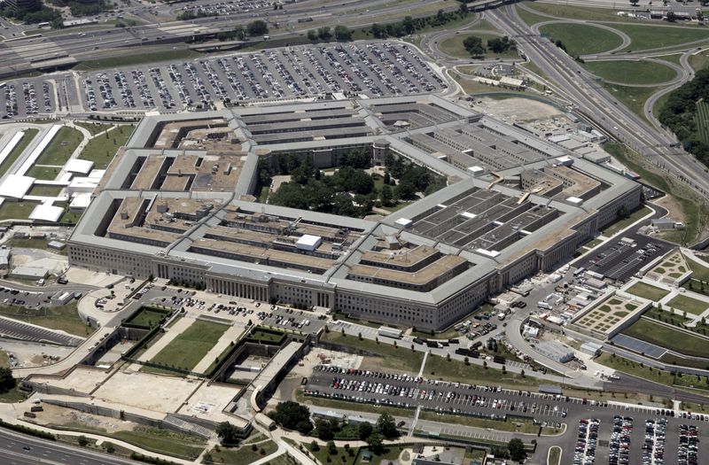 FILE PHOTO: An aerial view of the Pentagon building in