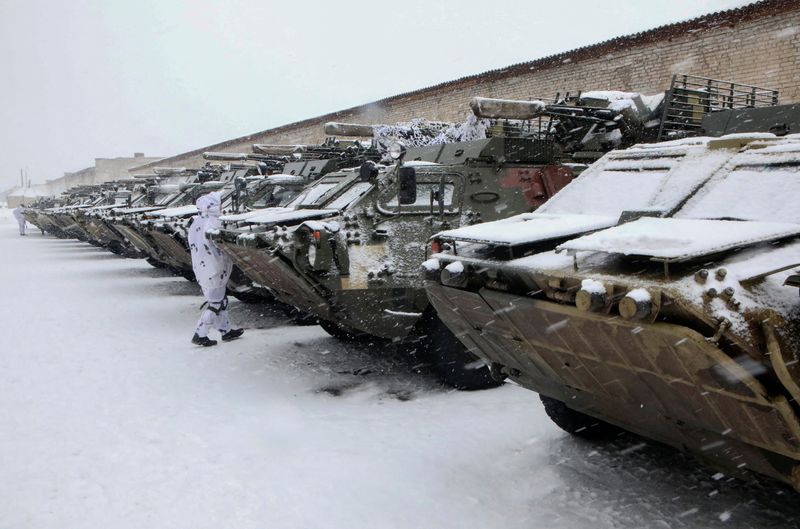 A mechanized brigade of the Ukrainian Armed Forces holds drills