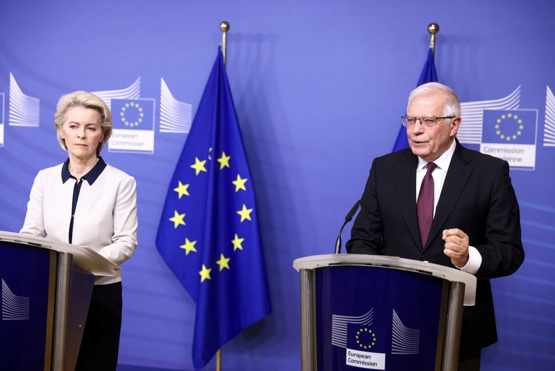 EC’s Borrell and von der Leyen speak after Russia’s attack
