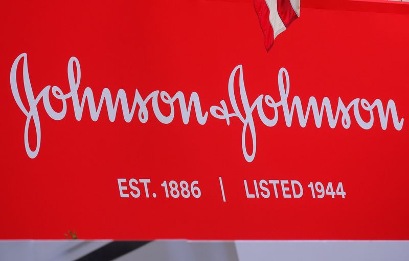 The company logo for Johnson & Johnson is displayed to