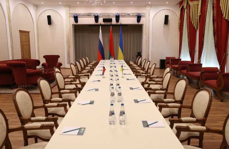The venue of the forthcoming talks between Russian and Ukrainian