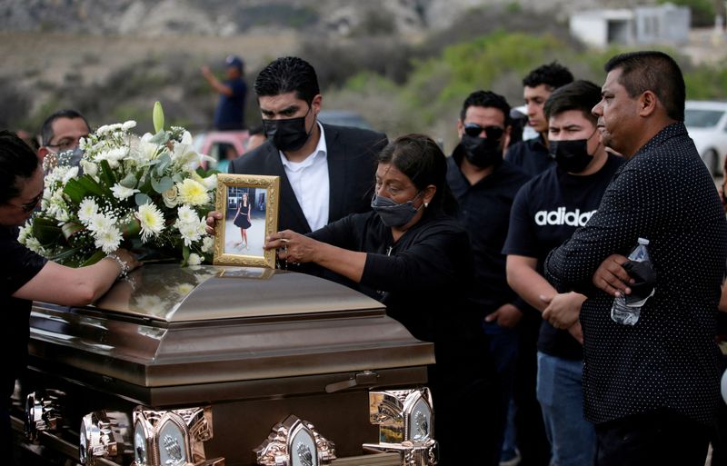 Funeral service of Debanhi Escobar, in Galeana