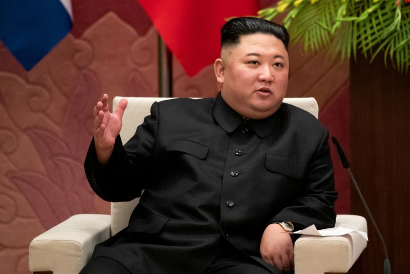 FILE PHOTO: Kim Jong Un, North Korea’s leader, attends a