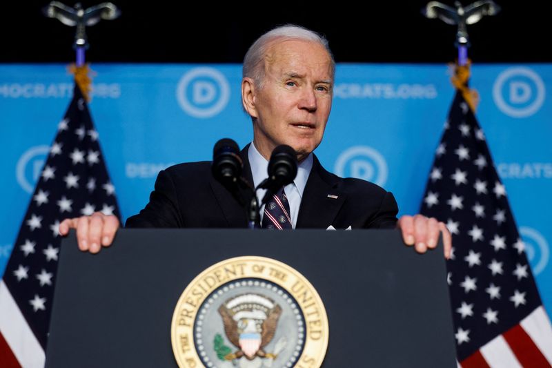 U.S. President Joe Biden attends the Democratic National Committee (DNC)