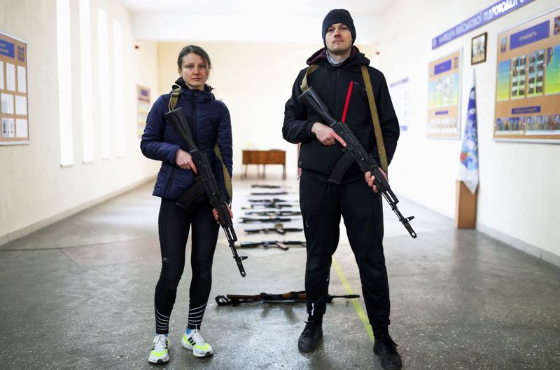 Meet the Ukrainian couples training for war, in Odessa