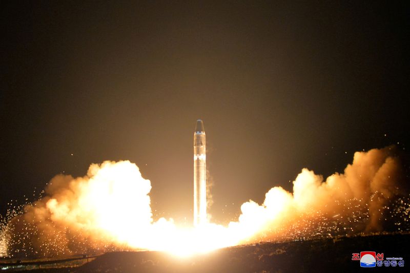FILE PHOTO: A view of the newly developed intercontinental ballistic