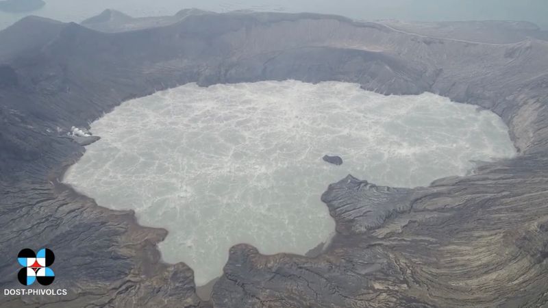 FILE PHOTO: General view of Taal volcano’s crater lake