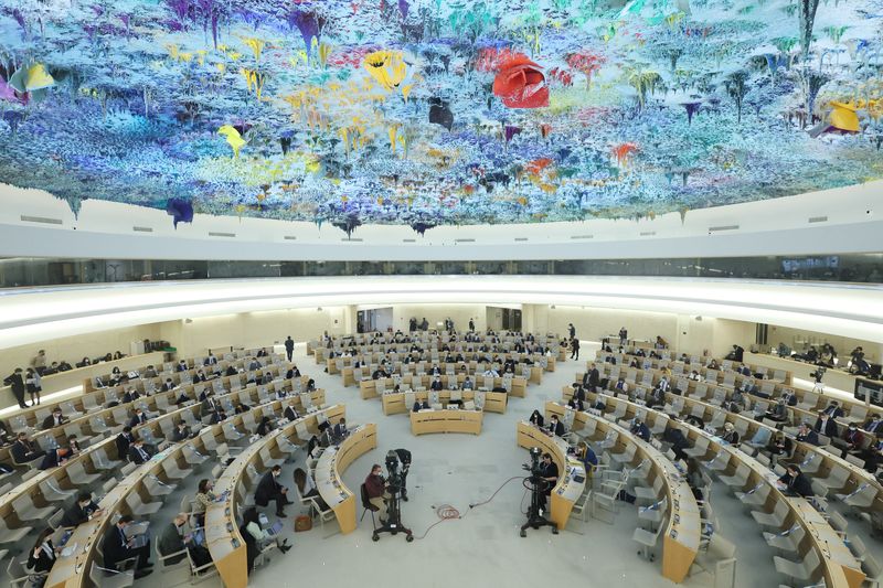 FILE PHOTO: Human Rights Council at the United Nations in