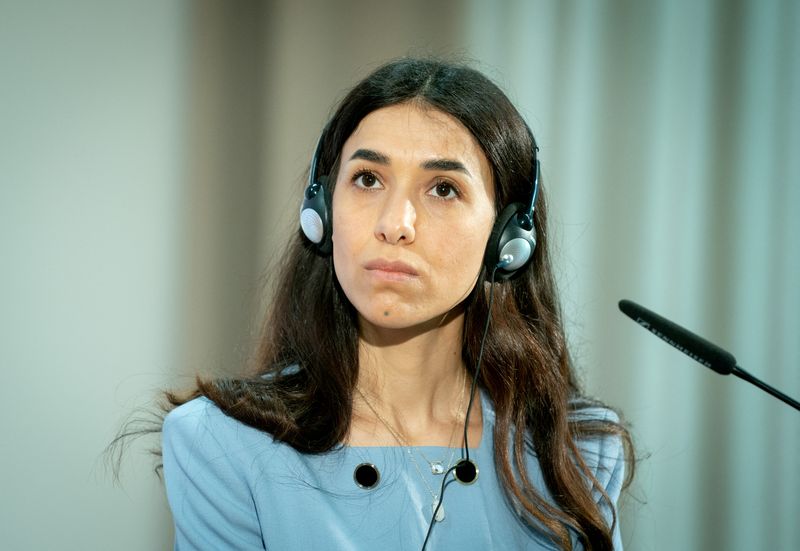 FILE PHOTO: Nobel Peace Prize laureate and Yazidi activist Nadia