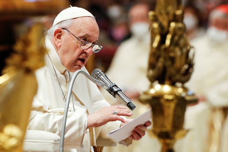 Pope Francis presides over a Holy Mass to mark the
