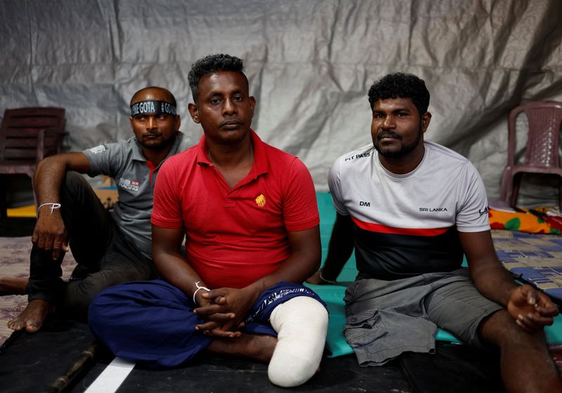 Sri Lankan war veterans protest amid economic crisis