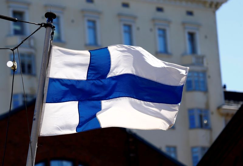 FILE PHOTO: Finland’s flag flutters in Helsinki