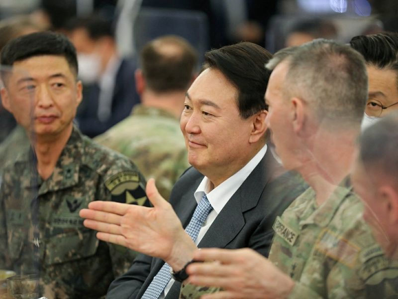FILE PHOTO: South Korea’s president-elect Yoon Suk-yeol visits U.S. Army