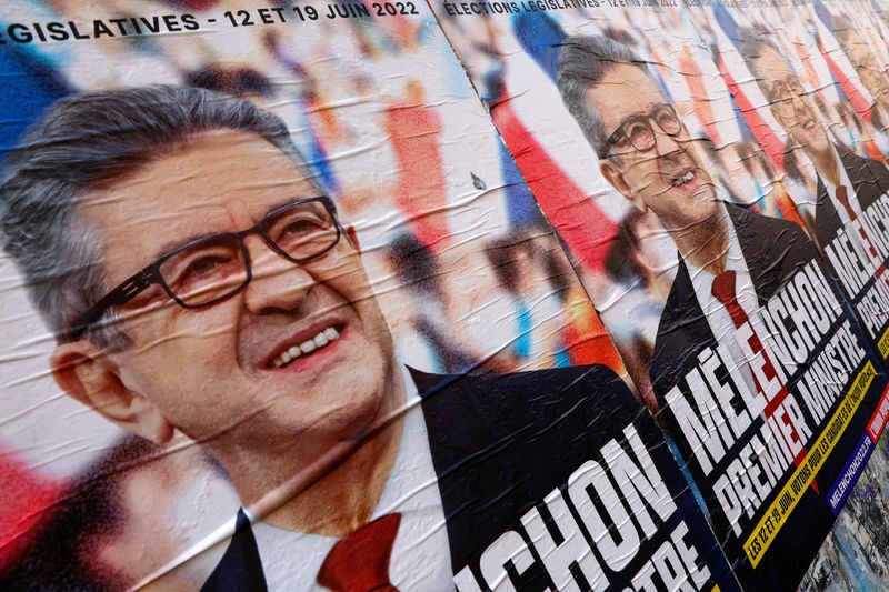 FILE PHOTO: Jean-Luc Melenchon, leader of the far-left opposition party