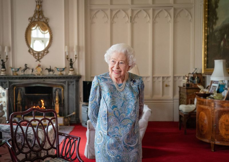 Britain’s Queen Elizabeth meets Switzerland’s President Cassis at Windsor Castle
