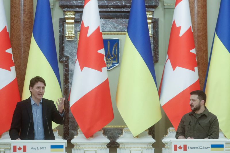 Canadian PM Trudeau meets Ukraine’s President Zelenskiy in Kyiv