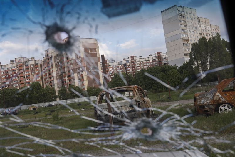 FILE PHOTO: Russia’s attack on Ukraine continues, in Kharkiv