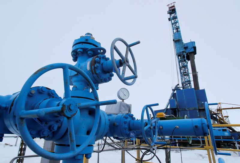 FILE PHOTO: A view shows Gazprom’s gas processing facility at