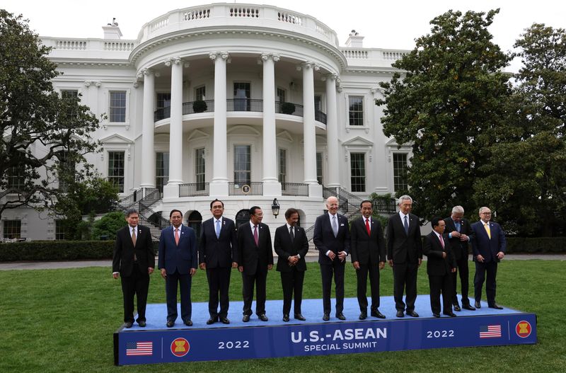 U.S. President Joe Biden hosts leaders from the Association of