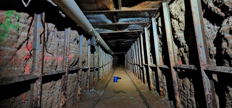 Subterranean tunnel discovered at U.S. Mexico border