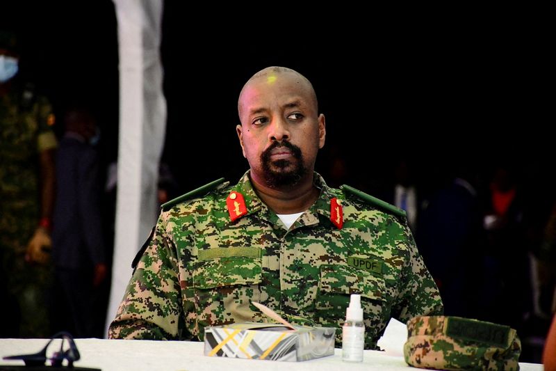 FILE PHOTO: Lt. General Kainerugaba attends his birthday party in