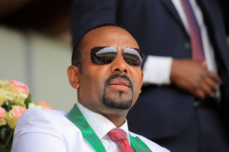 FILE PHOTO: Ethiopian Prime Minister Abiy Ahmed campaigns in Jimma