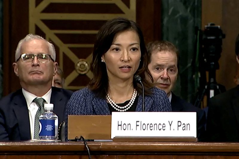 FILE PHOTO: U.S. District Court nominee Pan testifies at Senate