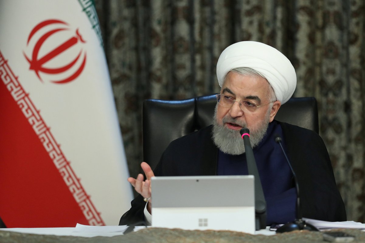 Iranian President Hassan Rouhani speaks during a meeting of the