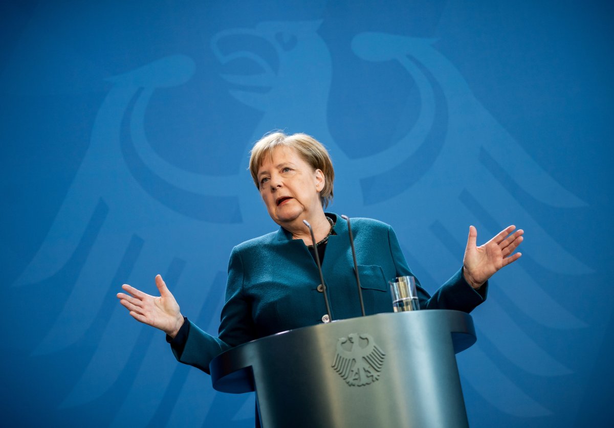 German Chancellor Angela Merkel statement on the spread of the
