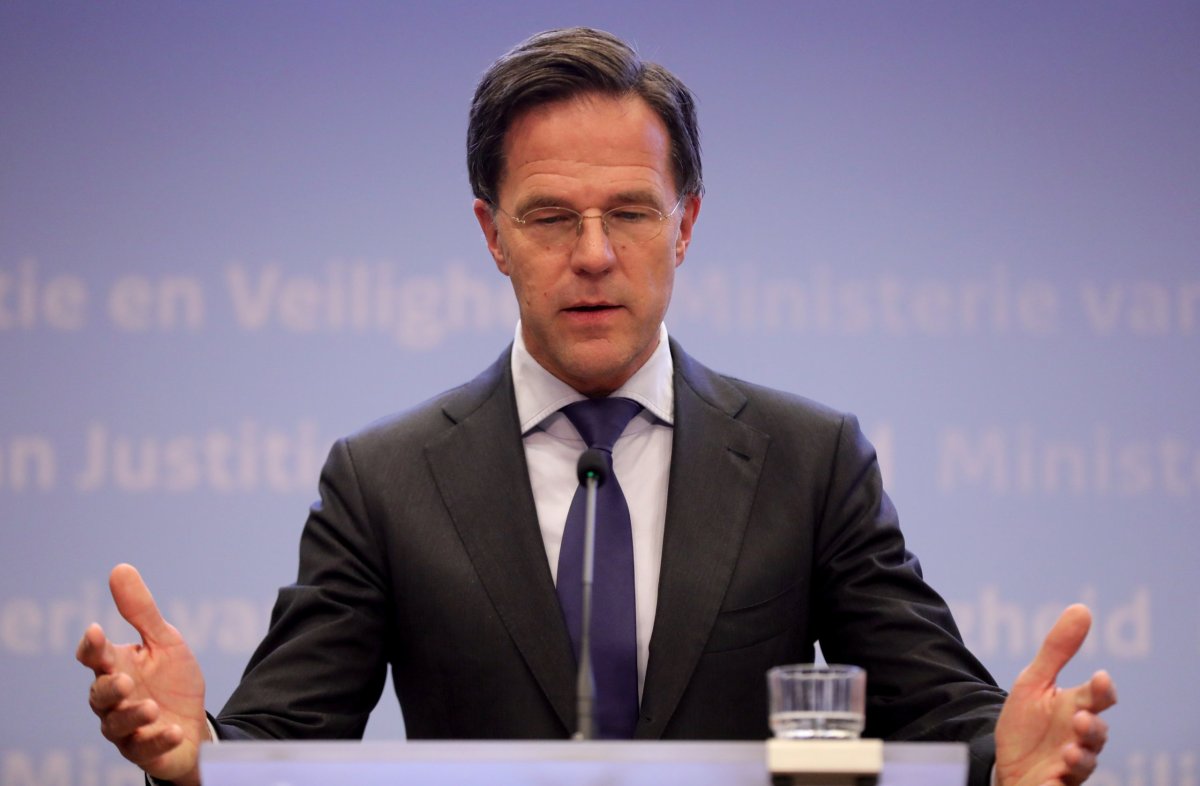 Dutch Prime Minister Mark Rutte and newly appointed Health Minister