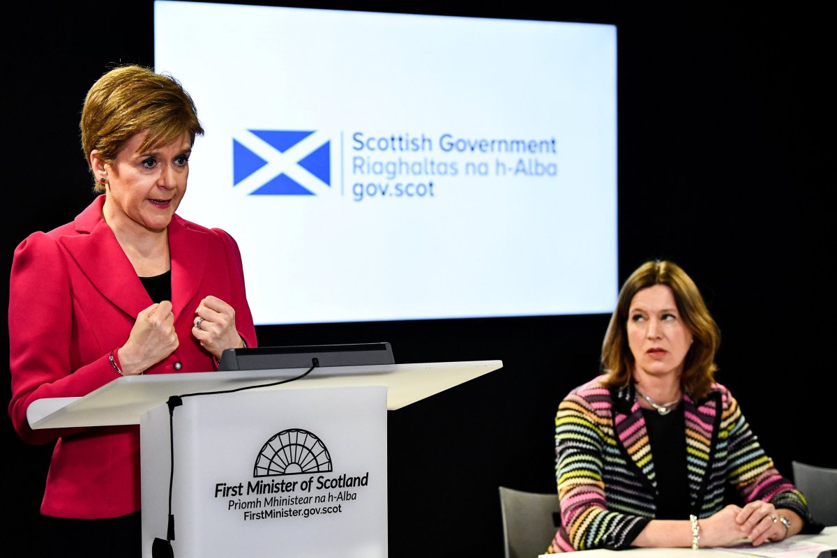 FILE PHOTO: First Minister Nicola Sturgeon, Chief Medical Officer Dr