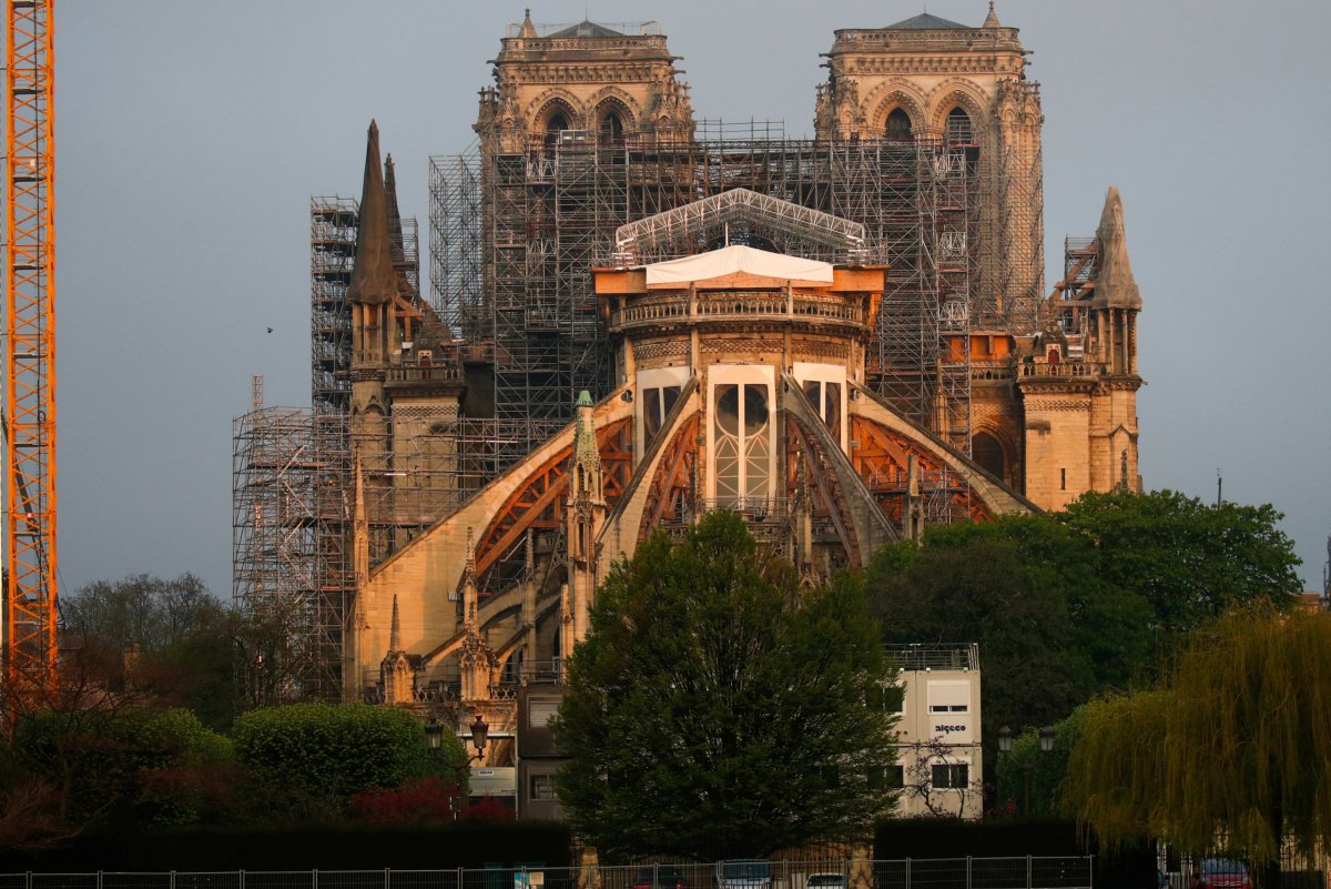 Notre Dame Cathedral in Paris ahead of Easter celebrations to