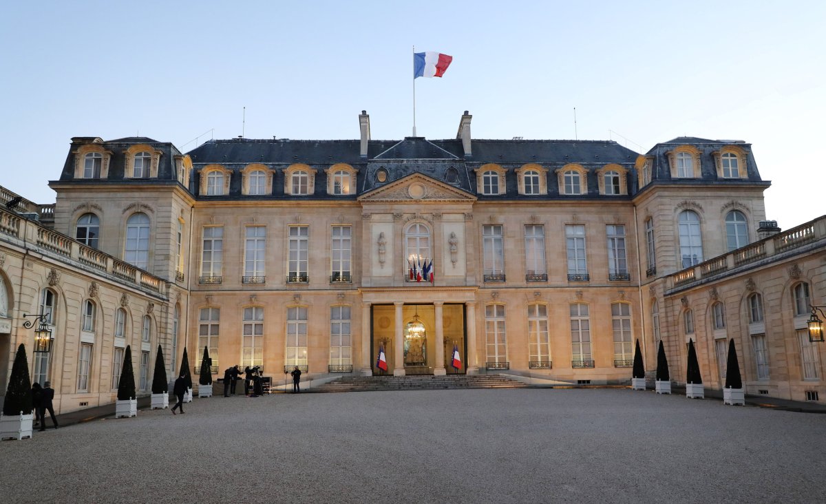 A general view of the Elysee Palace during the first