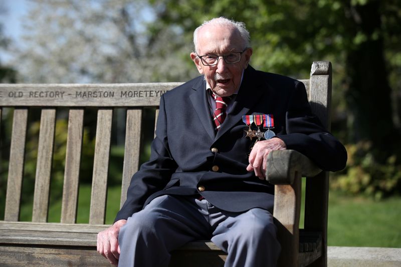Retired British Army Captain Moore walks to raise money for