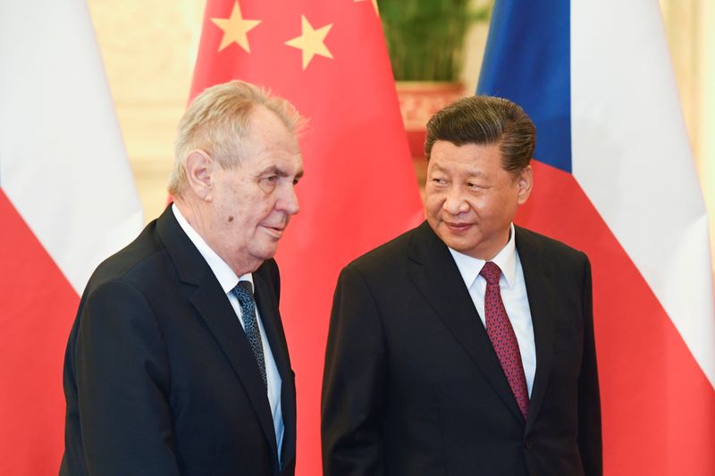 FILE PHOTO: China’s President Xi Jinping meets with Czech President