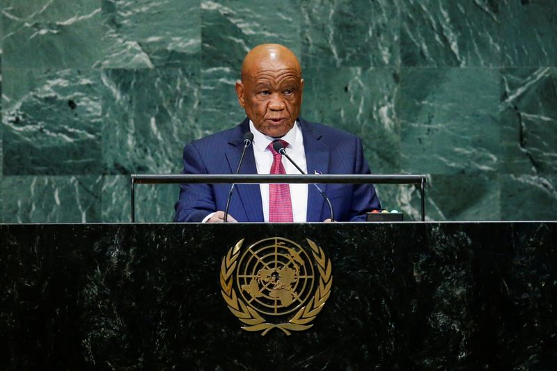 Lesotho’s Prime Minister Thabane addresses the 73rd session of the
