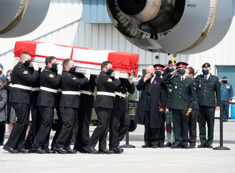 Repatriation ceremony for the six Canadian Armed Forces members killed
