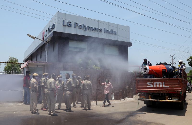 Gas leak at LG Polymers plant in Visakhapatnam, India