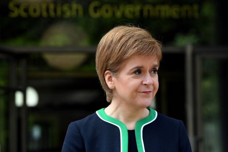 Scotland’s First Minister Nicola Sturgeon attends the 75th anniversary of