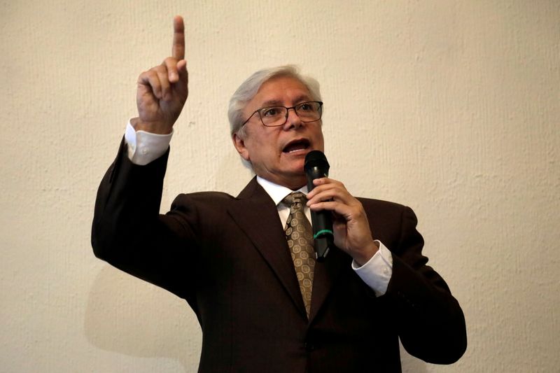 FILE PHOTO: Baja California governor-elect Jaime Bonilla speaks during a