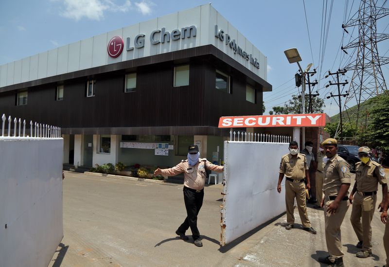 FILE PHOTO: Gas leak at LG Polymers plant in Visakhapatnam,