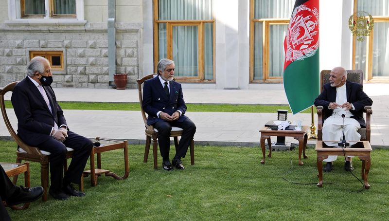 Afghan President Ghani and HCNR chairman Abdullah meet with U.S.