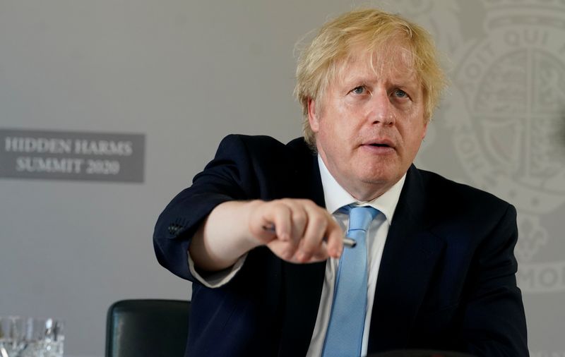 Britain’s PM Johnson opens Hidden Harms Summit from London