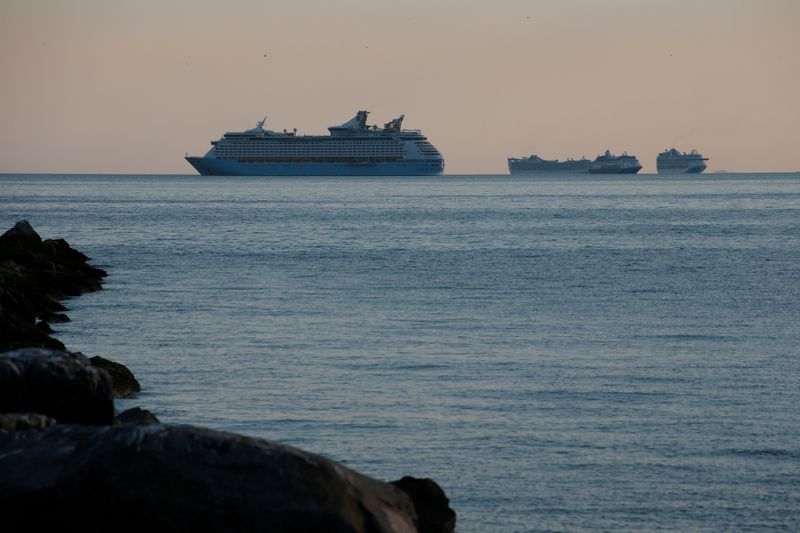 FILE PHOTO: Cruise vessels cluster off Philippines