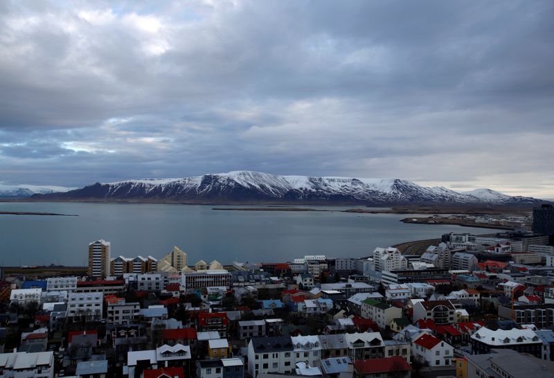 FILE PHOTO: A general view shows the city of Reykjavik