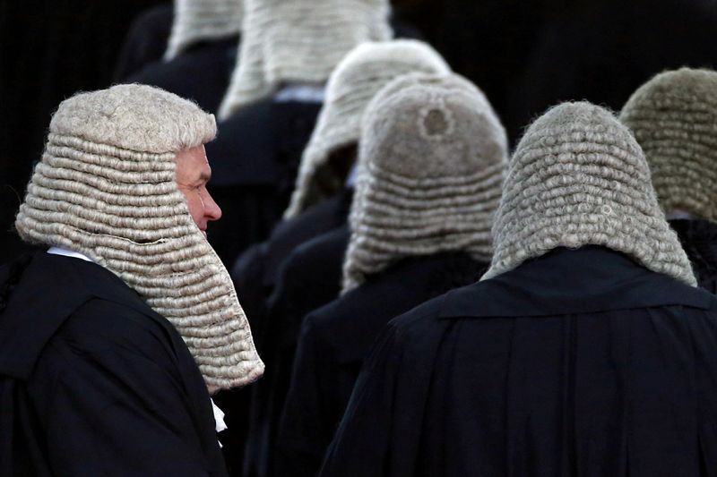 FILE PHOTO: Judges take part in a ceremony to mark
